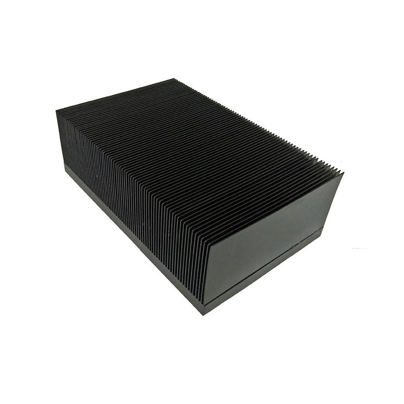 black anodized skived fin heat sink